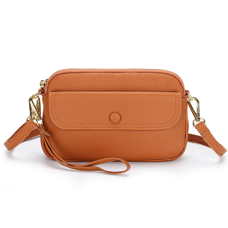 Women's Genuine Leather Lightweight First Layer Cowhide Crossbody Bags