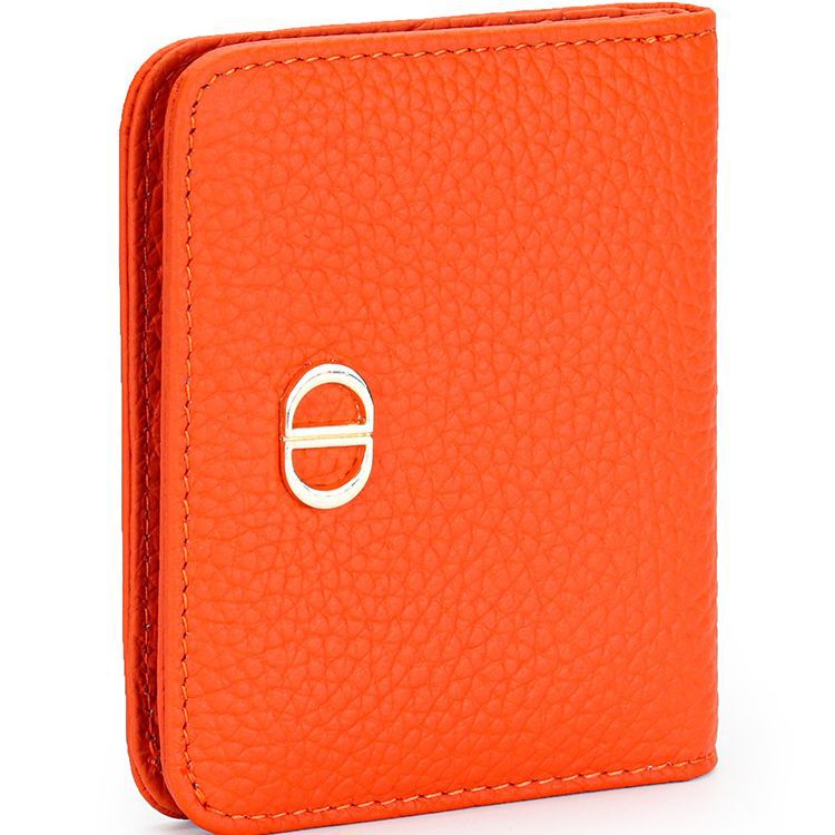 Women's Leather Short First Layer Cowhide Korean Style Cute Ladies Wallets