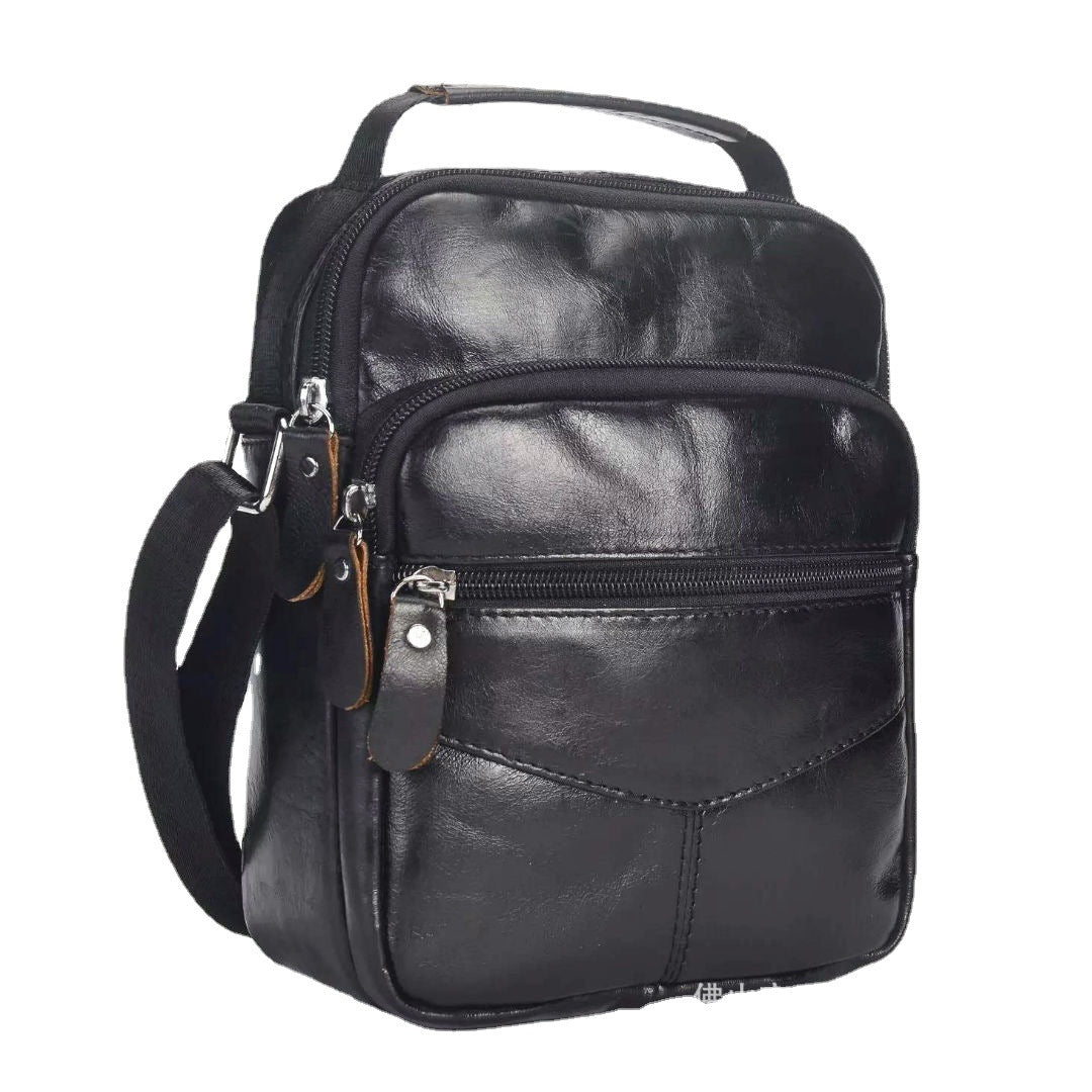 Men's First Layer Cowhide Korean Business Leisure Men's Messenger Bags