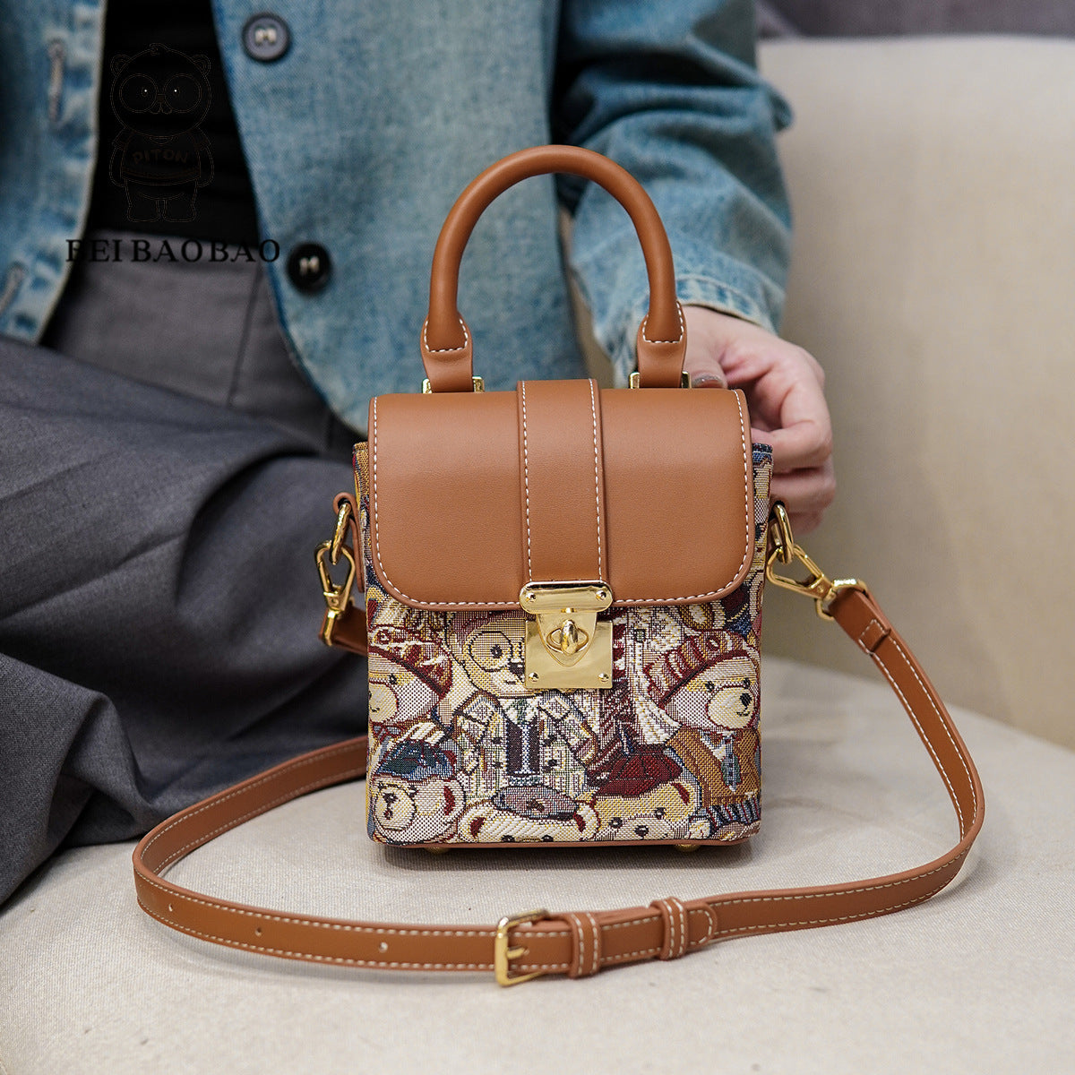 Women's Source Fashion Mobile Versatile Canvas Phone Bags