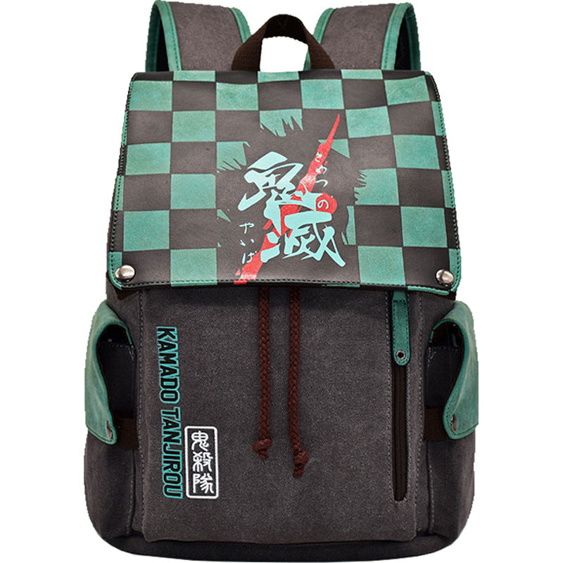 No Canvas Male Female Cartoon Anime Backpacks