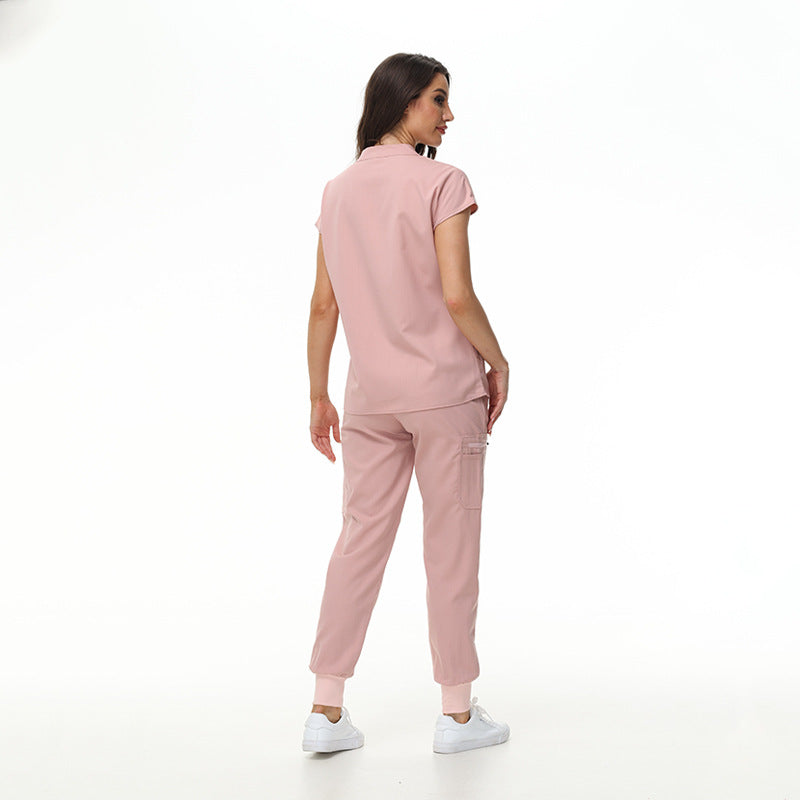 Women's Collar Slim Fit Slimming Stomatological Hospital Pet Shop Uniform