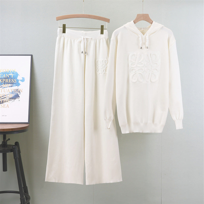 Women's Hoodie Knitted Idle Style Younger Fashion Suits