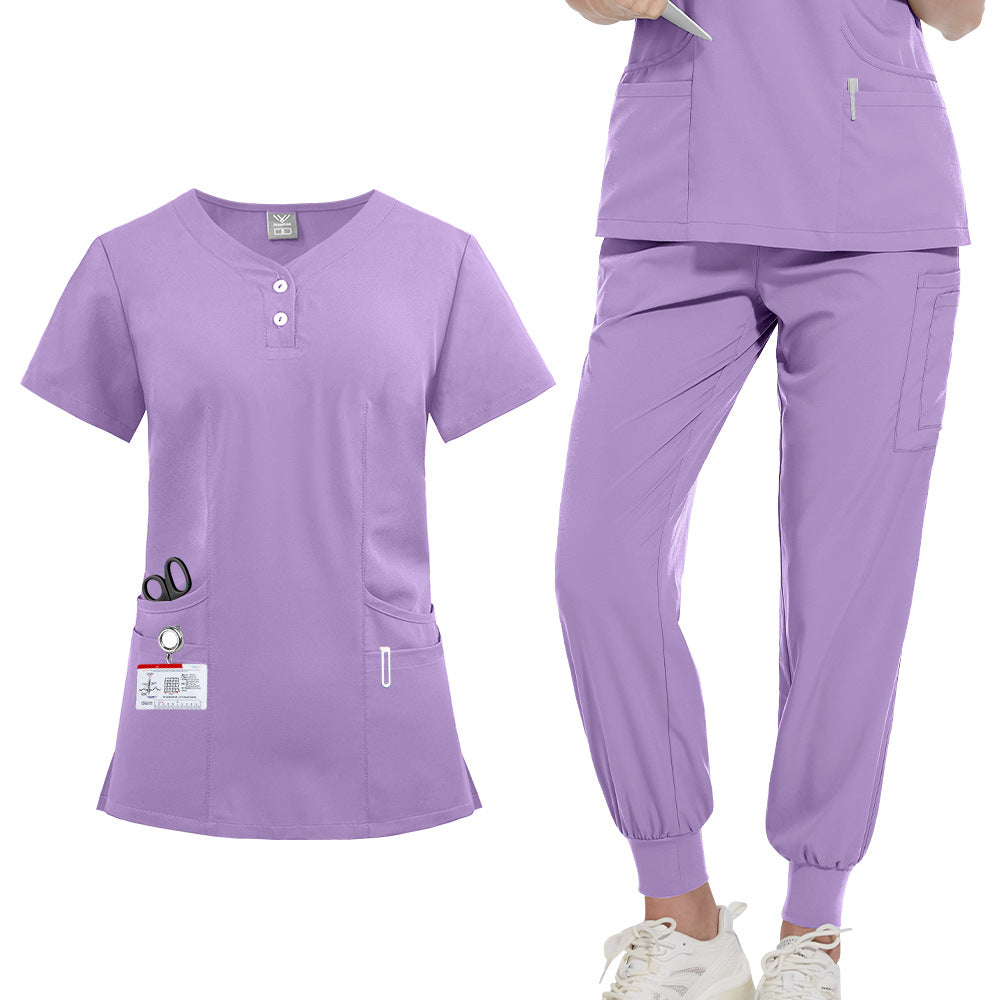 Women's & Men's Doctors Nurses Hand Washing Solid Color Uniform
