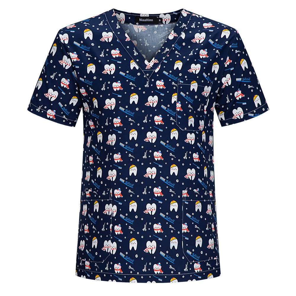 Women's & Men's & Hand Washing Clothes Brush T-shirt Uniform
