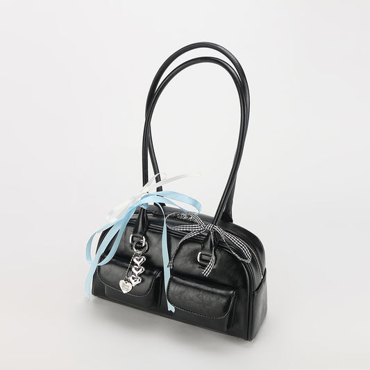 Women's Niche Stitching Dizzy Needle Bowling Boston Armpit Bags