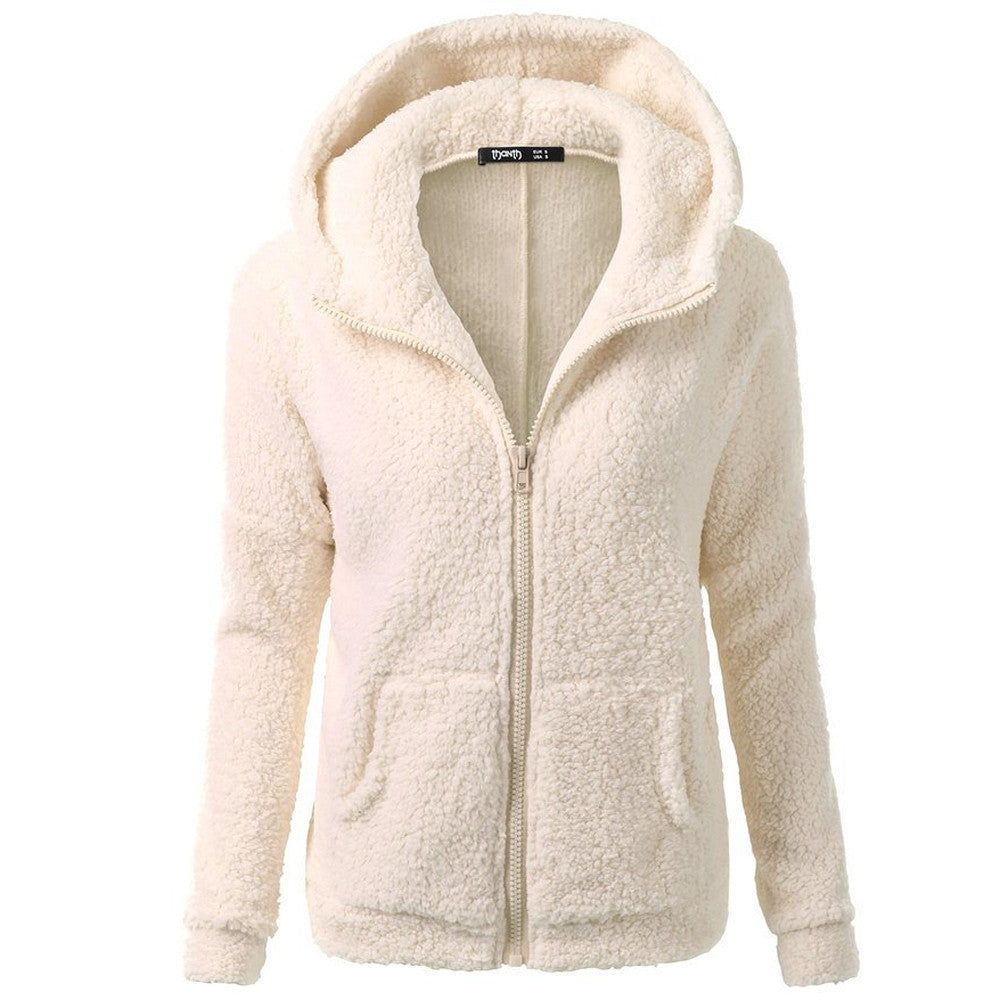Women's Fleece Sweatshirt Ladies Hooded Pullover Sweaters