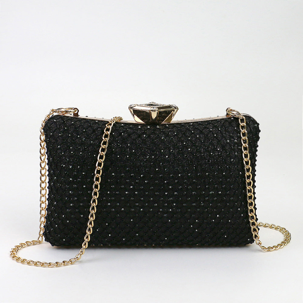 Fashion Net Drill Dinner Clutch Banquet Crossbody Bags