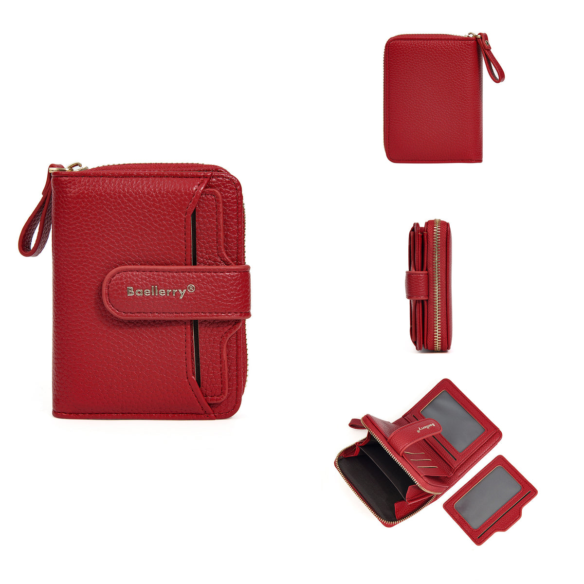 Women's Chic Snap Button Multi Slots Advanced Ladies Wallet