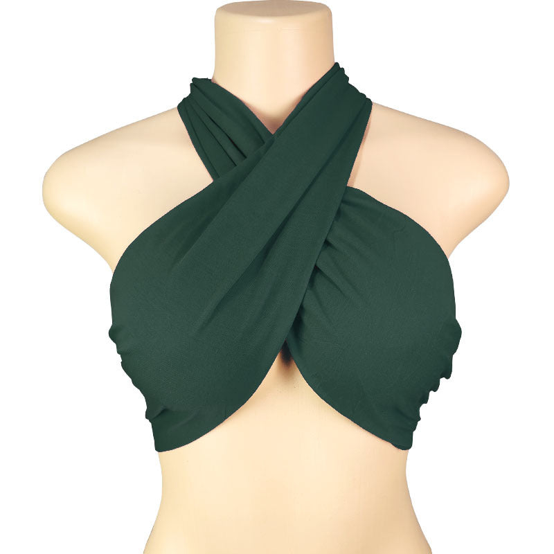 Women's Spring T-shirt Solid Color Sexy Variety Halter Tops