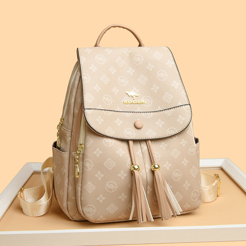 Women's Korean Style Trendy Leisure Commuter Large Backpacks