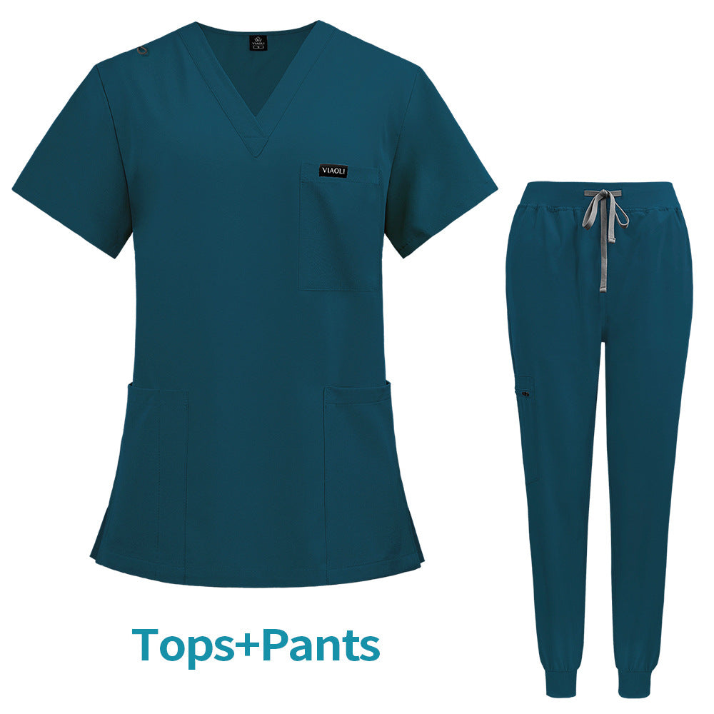 Color Operating Room Sleeve Hand Washing Female Uniform