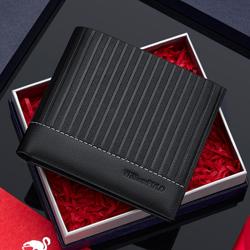 Men's Emperor Paul Short Business Genuine Leather Men's Wallet