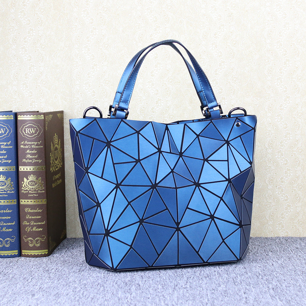 Rhombus Korean Style Fashionable Matte Finish Crossbody Bags