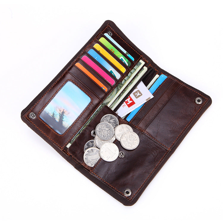 Men's For Man Long Clutch Multiple Slots Men's Wallets