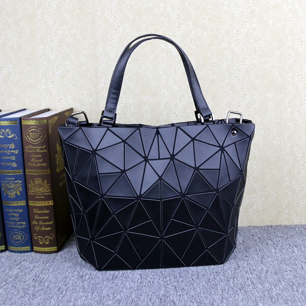 Rhombus Korean Style Fashionable Matte Finish Crossbody Bags