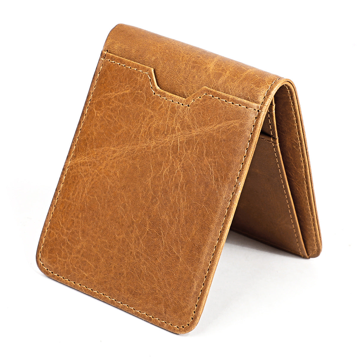 Women's & Men's Swiping Retro Fashion First Layer Cowhide Men's Wallet