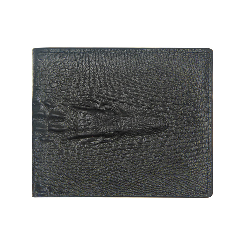 Men's Fashion Classic Crocodile Pattern Short Cheap Men's Wallet