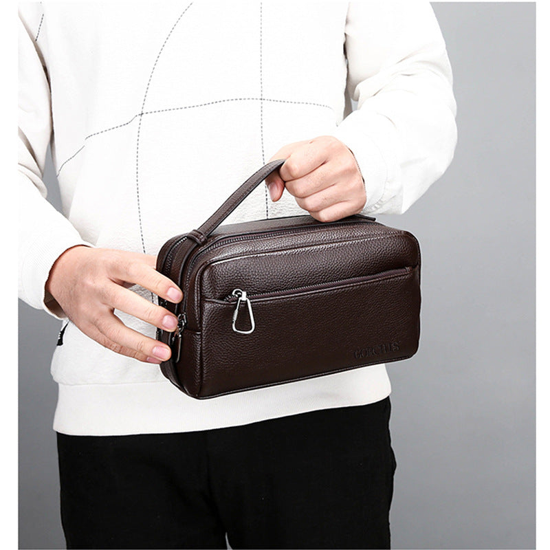 Men's Clutch Large Capacity Business Soft Leather Men's Handbags