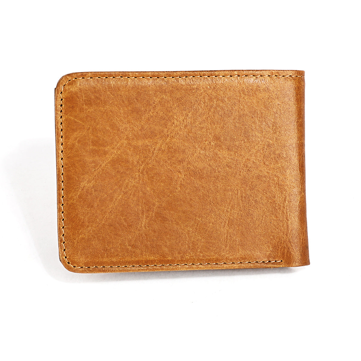 Women's & Men's Swiping Retro Fashion First Layer Cowhide Men's Wallet
