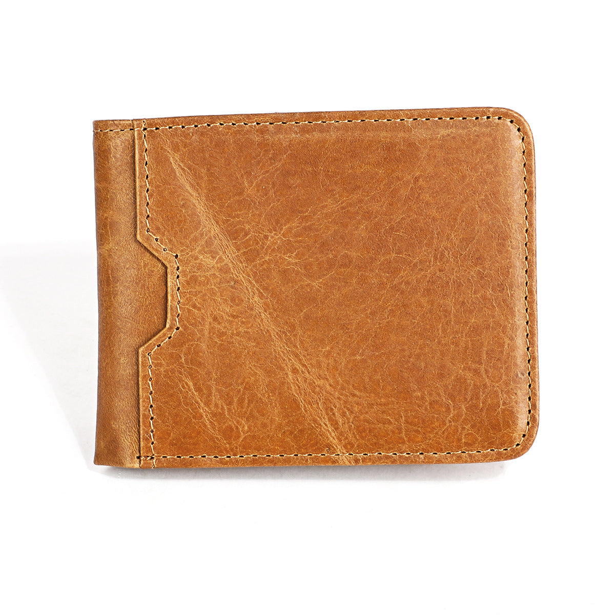 Women's & Men's Swiping Retro Fashion First Layer Cowhide Men's Wallet