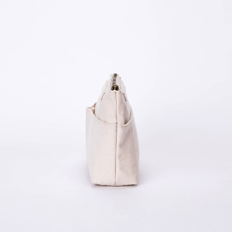 Organizing Portable Cotton Canvas Medium Liner Cosmetic Bags