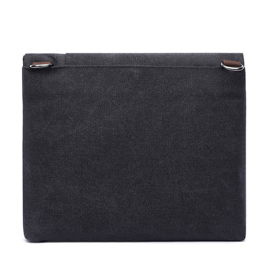 Men's Fashion Canvas Diagonal Solid Color Men's Messenger Bags