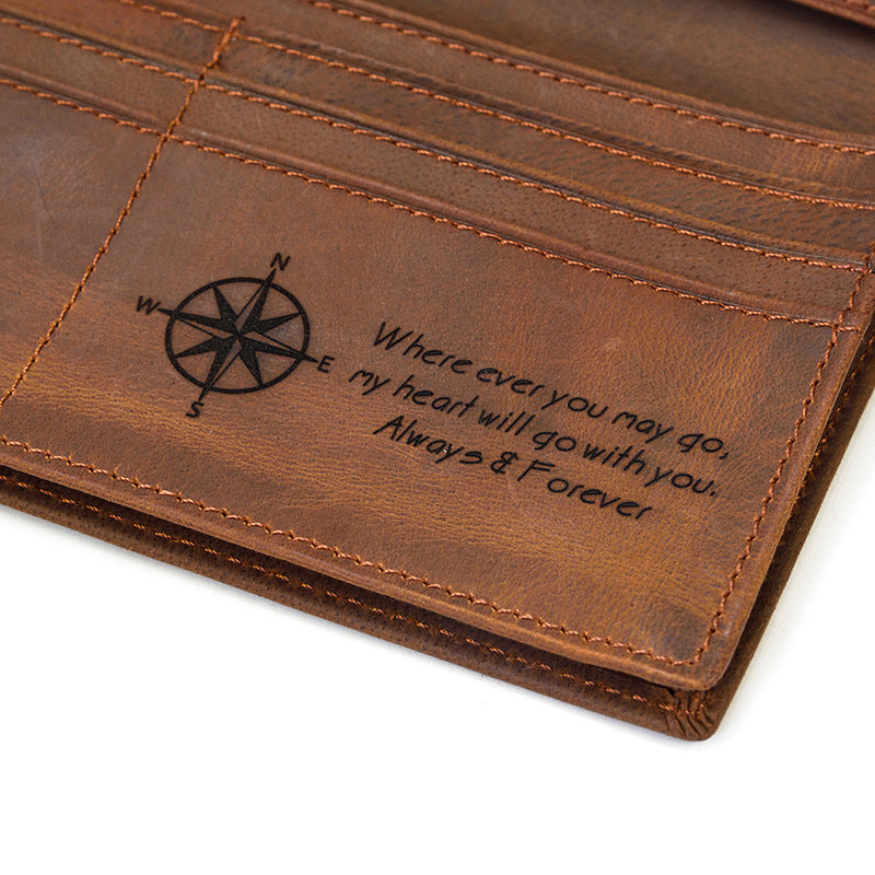 Two Fold Long Multi Slots With Men's Wallets