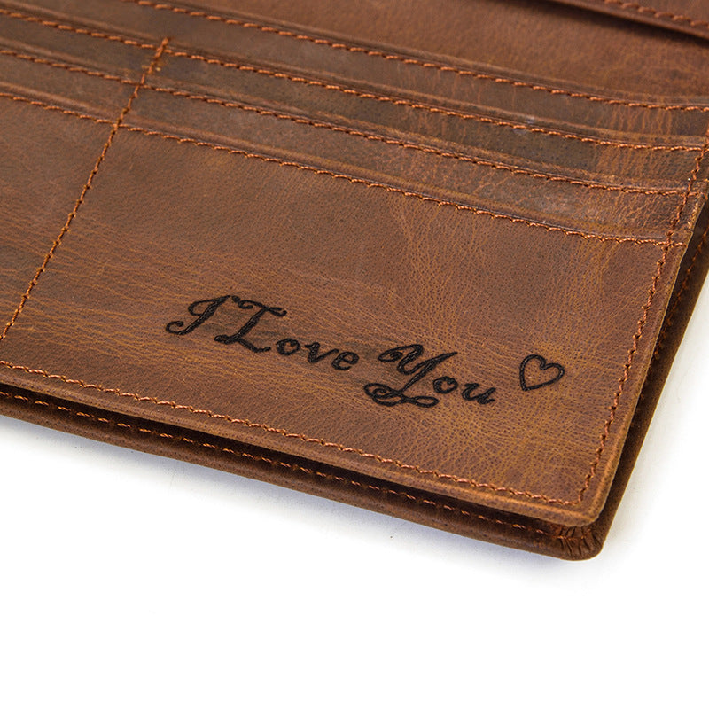 Two Fold Long Multi Slots With Men's Wallets