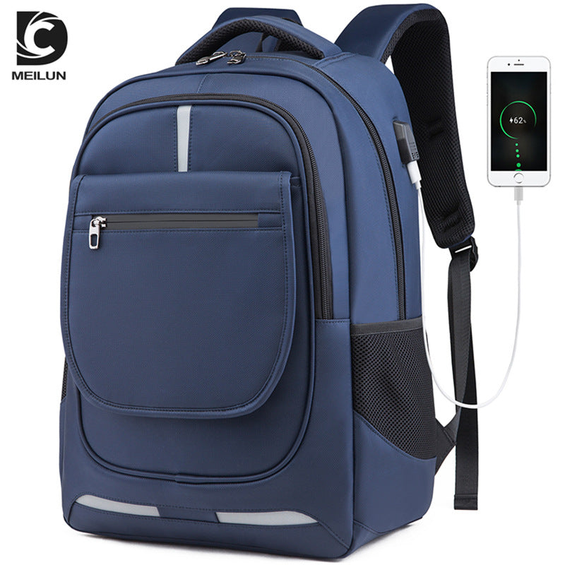 Men's Waterproof Oxford Cloth Business Korean Style Backpacks