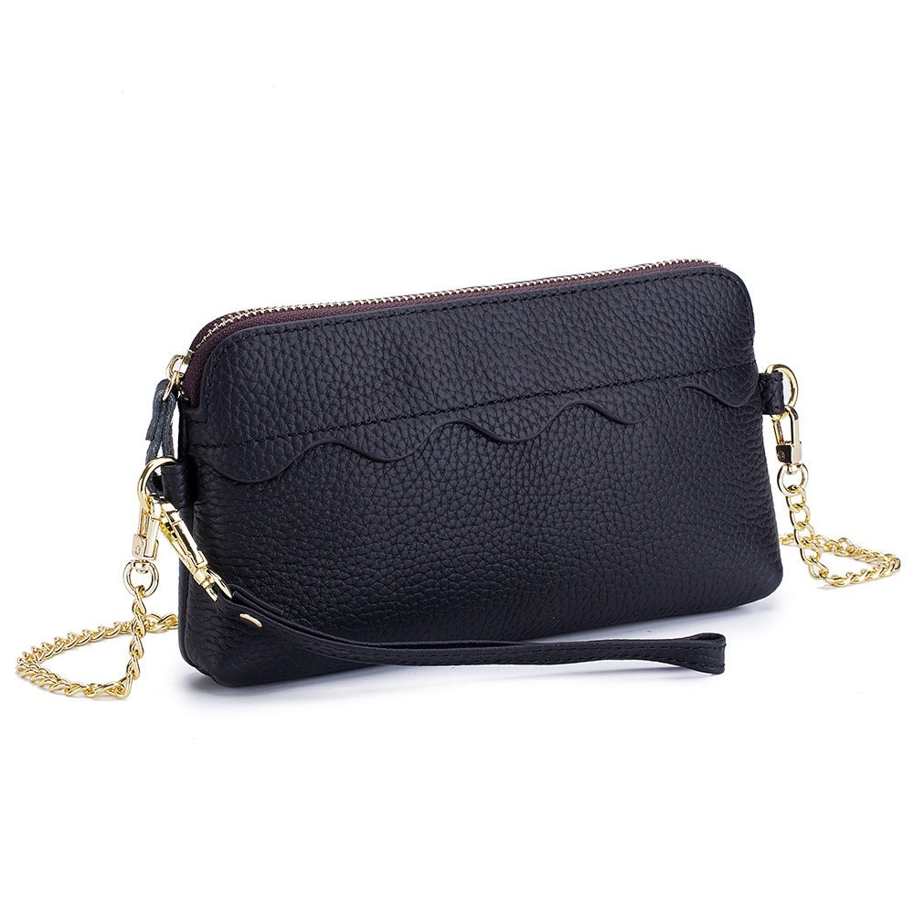 Style Cute First Layer Cowhide Wrist Crossbody Bags