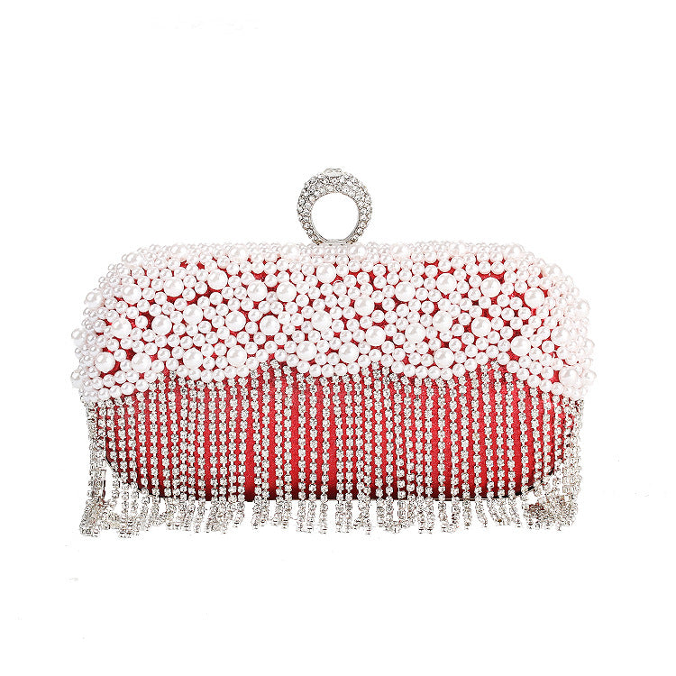 Women's Dinner Pearl Banquet Clutch Dress Wedding Evening Bags