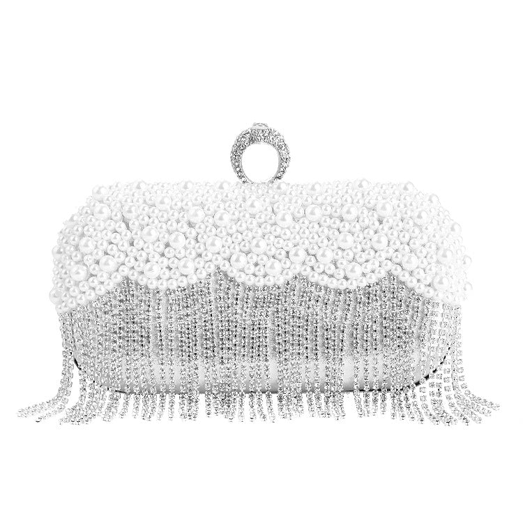 Women's Dinner Pearl Banquet Clutch Dress Wedding Evening Bags