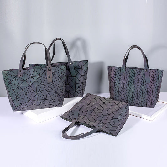 Variety Luminous Diamond Female Folding Laser Handbags
