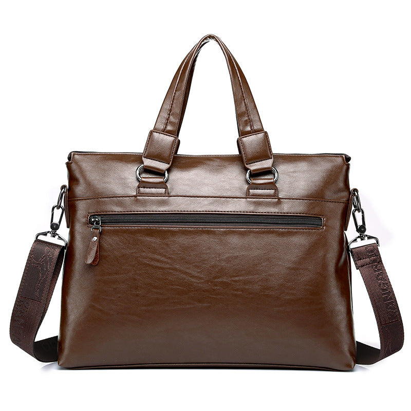 Men's Soft Leather English Kangaroo Business Large Men's Handbags