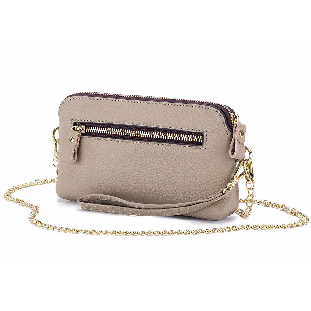 Style Cute First Layer Cowhide Wrist Crossbody Bags
