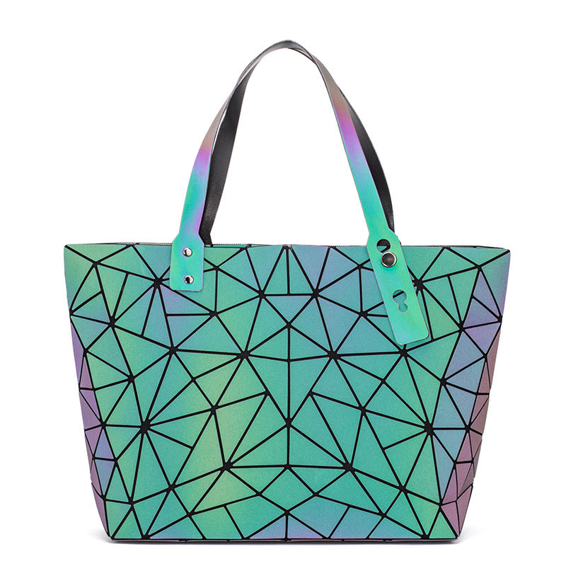 Variety Luminous Diamond Female Folding Laser Handbags