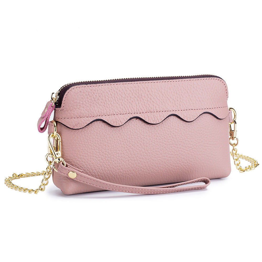 Style Cute First Layer Cowhide Wrist Crossbody Bags