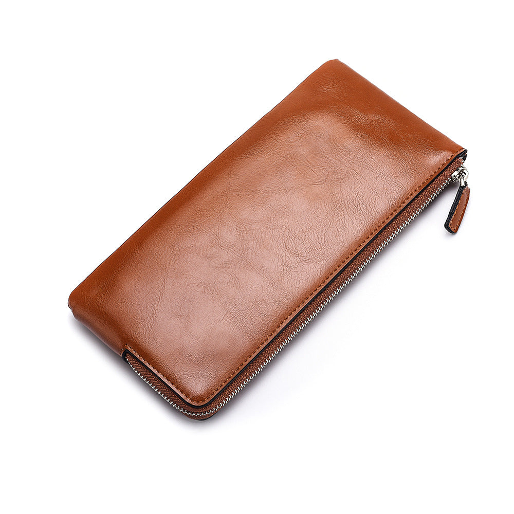 Men's Long Zipper Mobile Korean Hand Strap Men's Wallet