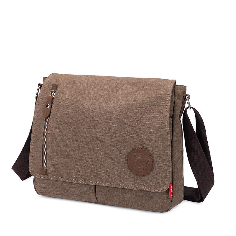 Men's Unique Beautiful Canvas Retro Poor Men's Shoulder Bags