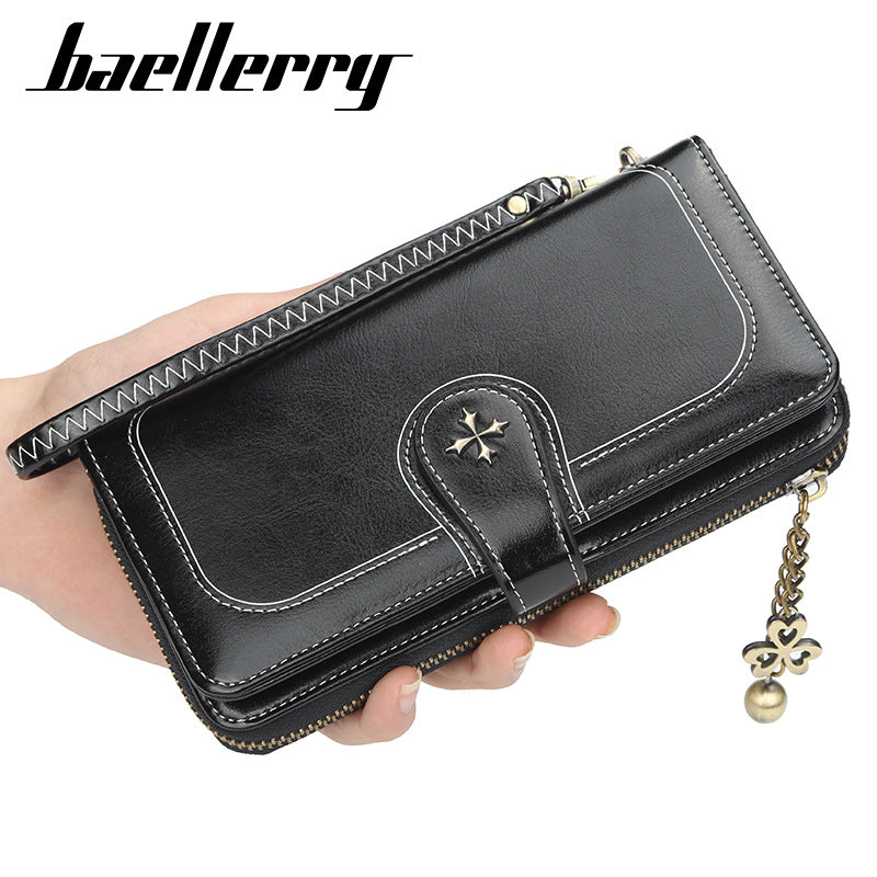 Women's Korean Style Multiple Slots Mid-length Clutch Fashion Bags