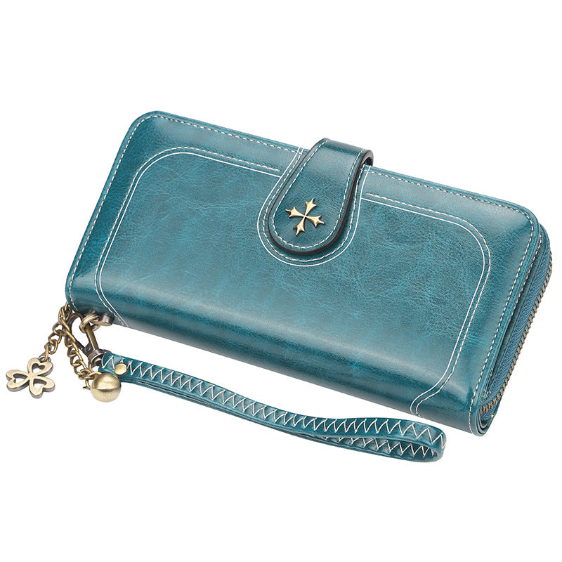 Women's Korean Style Multiple Slots Mid-length Clutch Fashion Bags