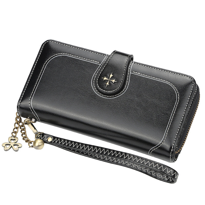 Women's Korean Style Multiple Slots Mid-length Clutch Fashion Bags