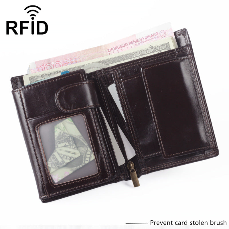 Men's Swiping For Man Vertical Design Men's Wallets