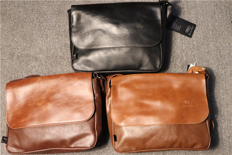Men's Simplicity One Trendy British Retro Horizontal Bags