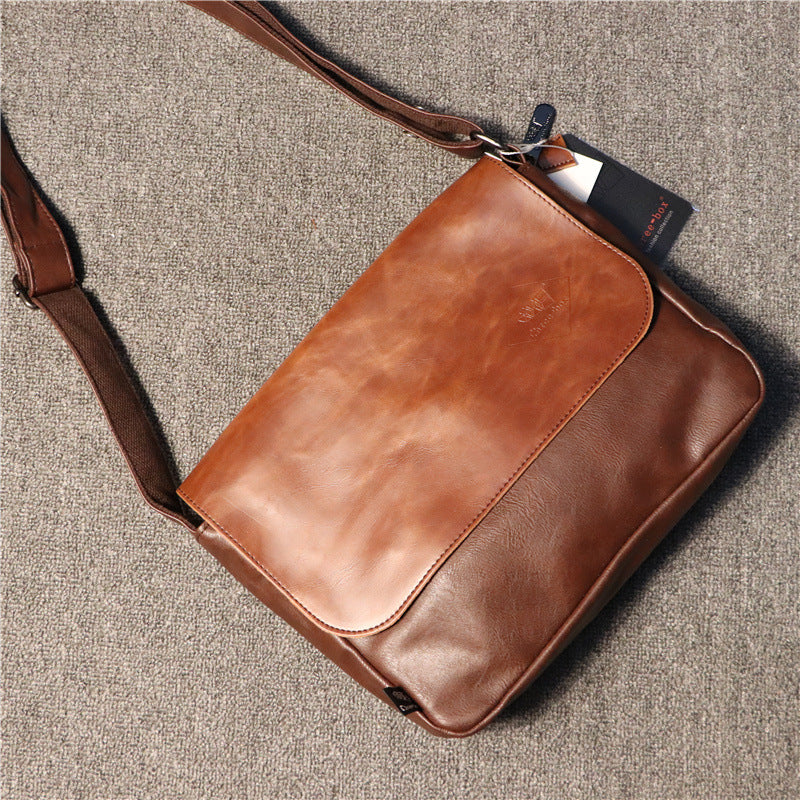 Men's Simplicity One Trendy British Retro Horizontal Bags
