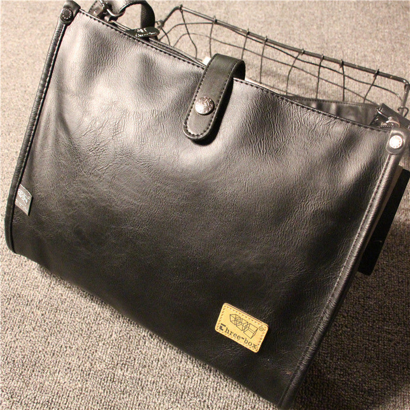 Men's Classy Trendy Simple Business Letter Shoulder Bags