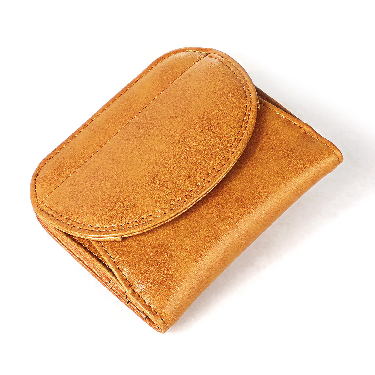 Women's Genuine Leather Short Folding Korean Ladies Wallet