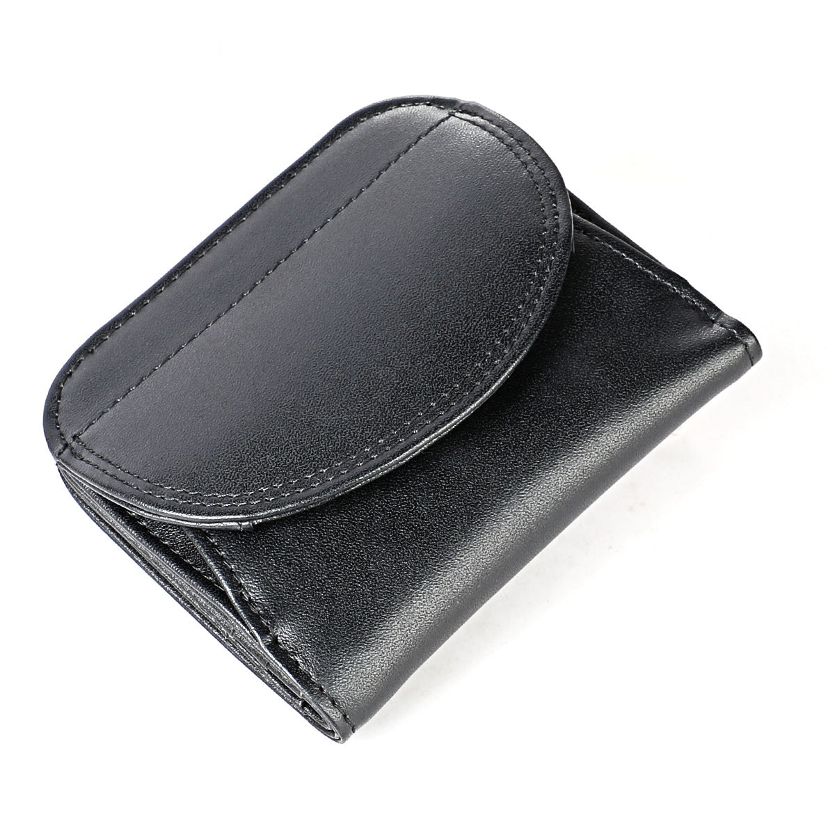 Women's Genuine Leather Short Folding Korean Ladies Wallet