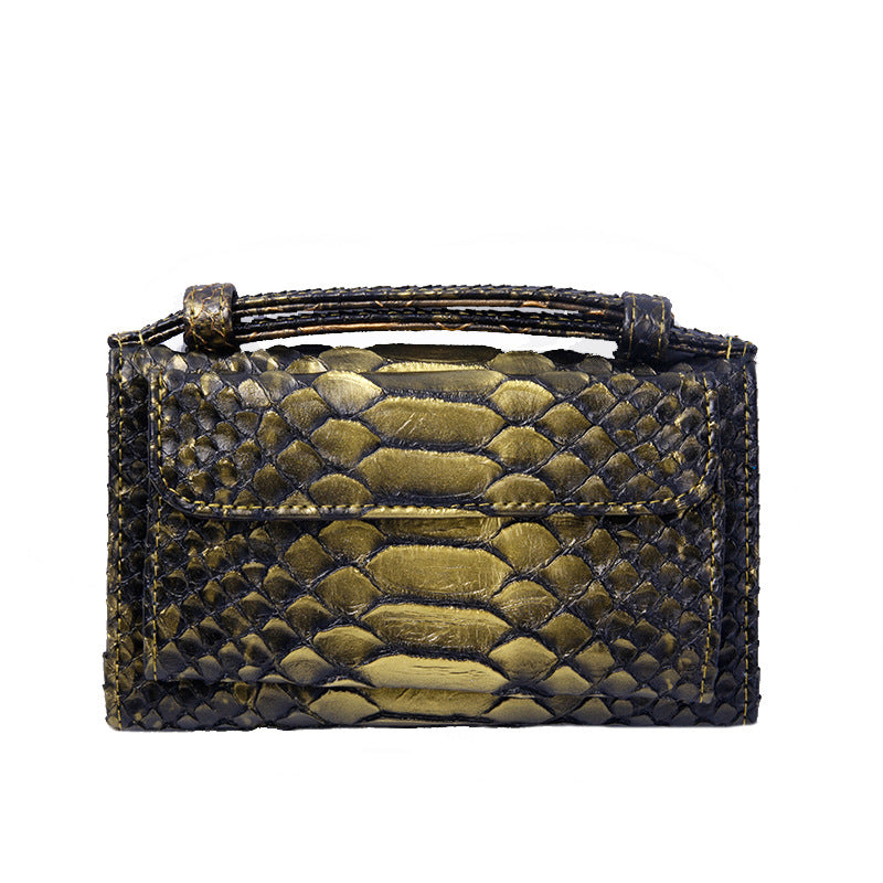 Women's Korean Style Snake Pattern Clutch Chain Ladies Wallets